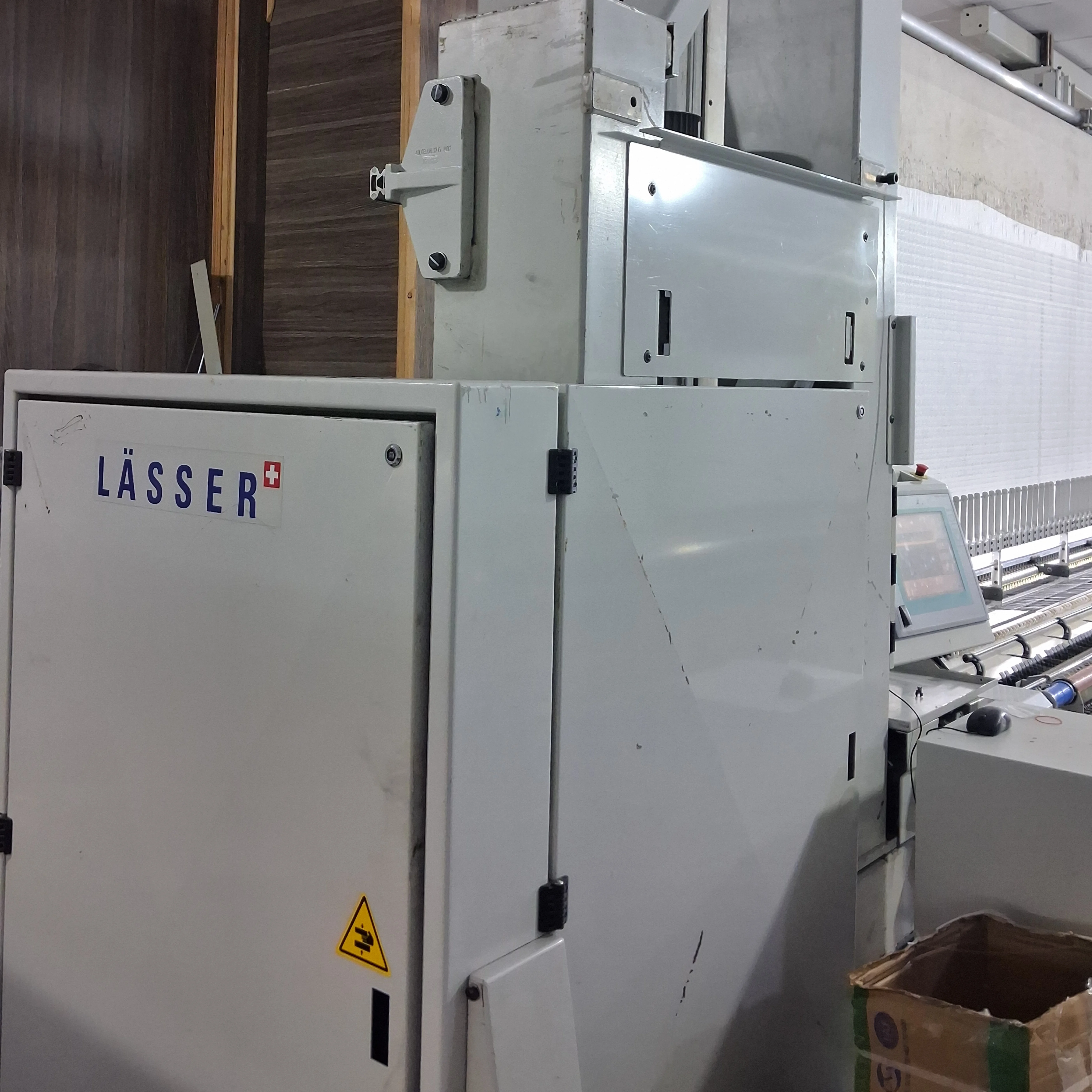 Lässer branding on embroidery machine